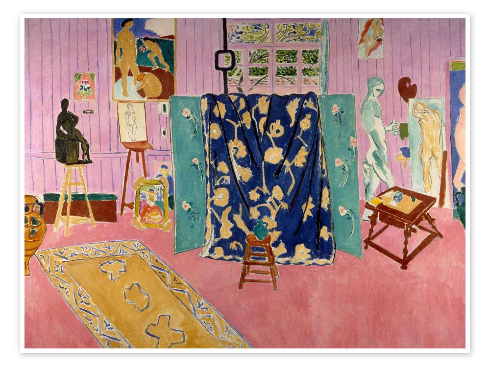 posterlounge Poster The Painter's Studio 1911