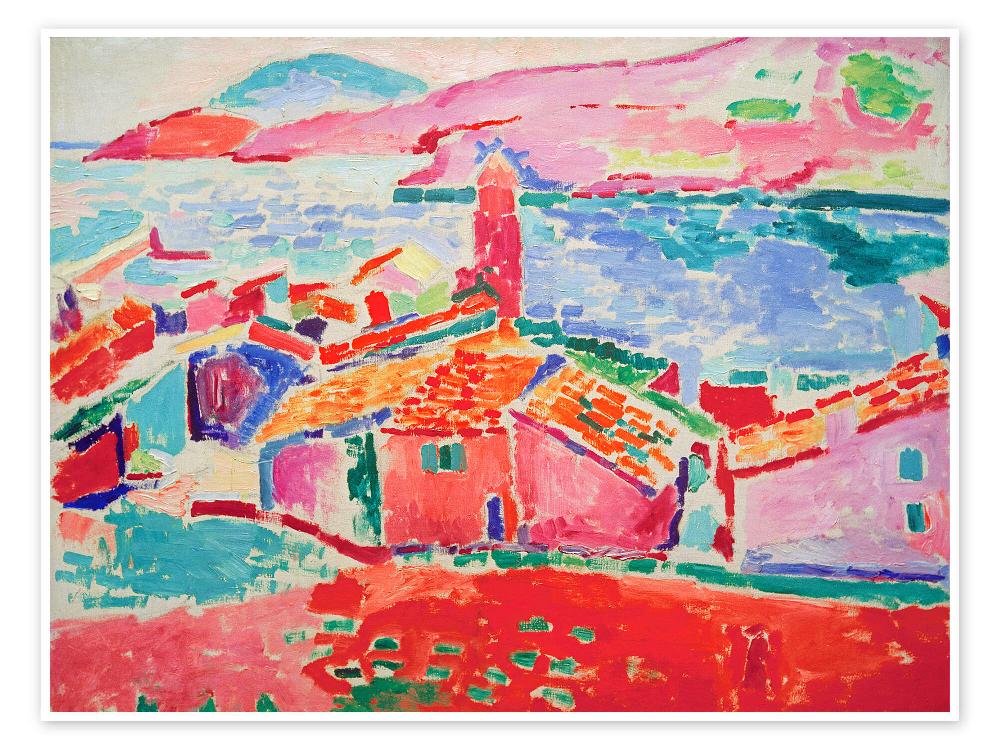 posterlounge Poster The Roofs of Collioure 1905