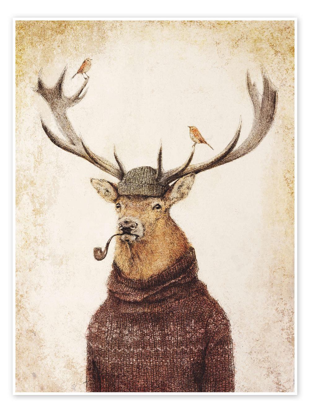 posterlounge Poster Thinking Wild