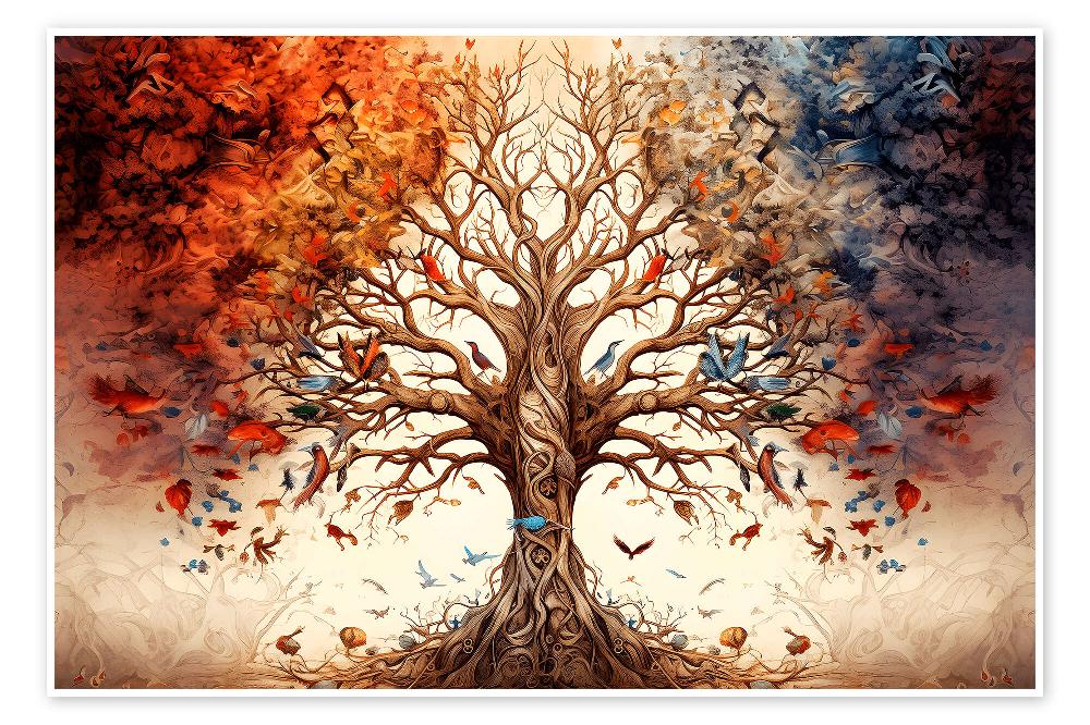 posterlounge Poster Tree of Life II