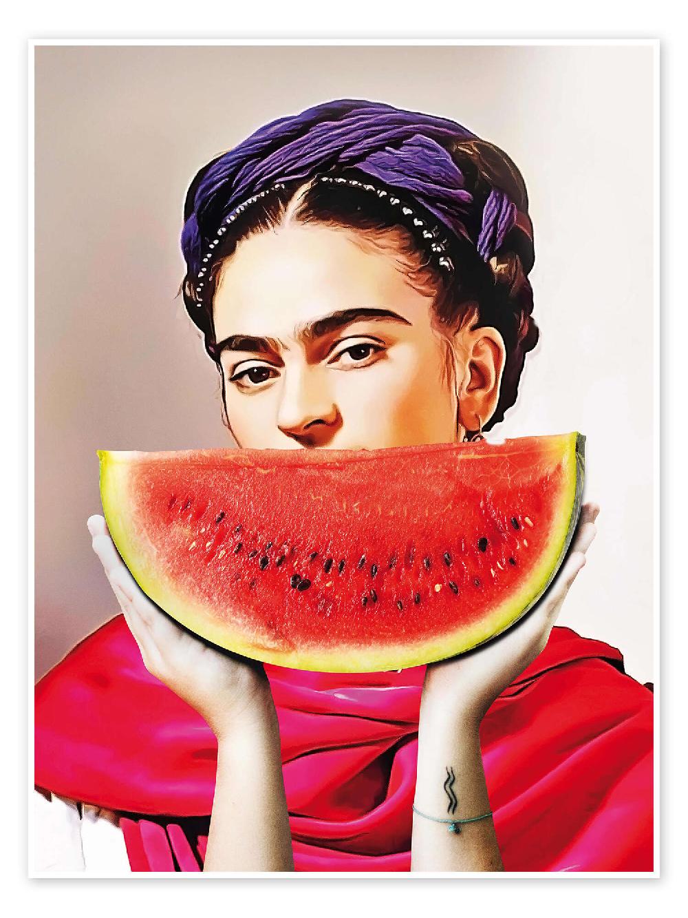 posterlounge Poster Watermelon Frida