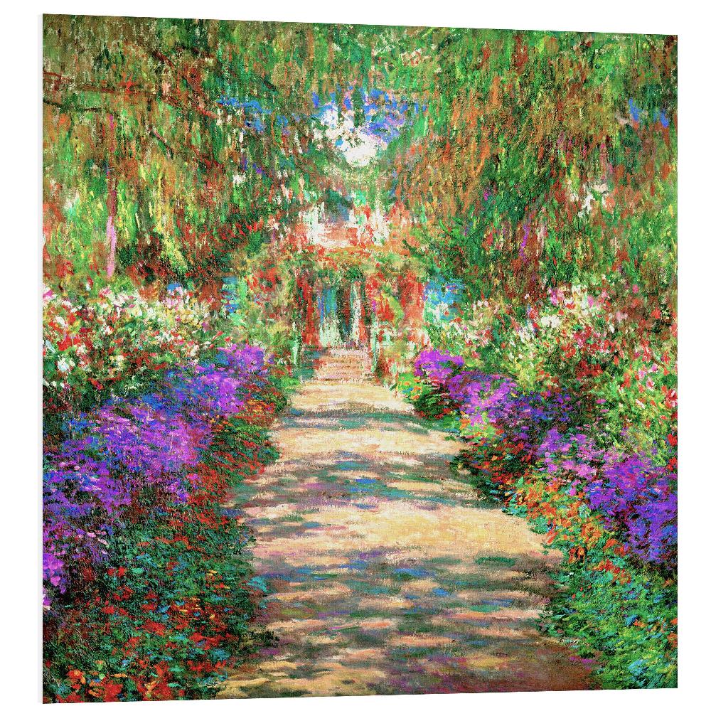 posterlounge PVC print Weg in de tuin van Monet