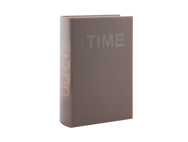 Present Time Alarm Clock Book LED - KA5861WG Warm Grey