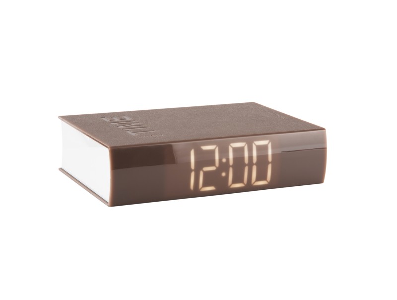 present time Alarm Clock Book LED - KA5861WG Warm grey present time Alarm Clock Book LED - KA5861WG Warm grey