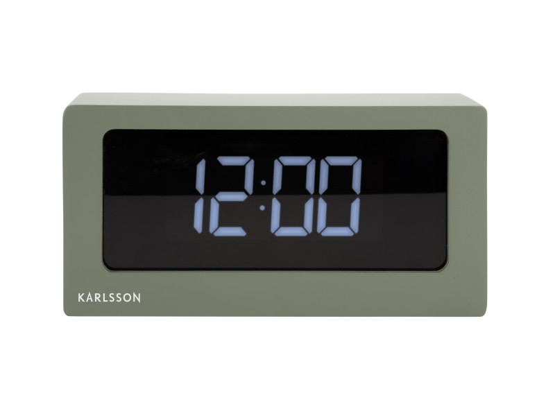 Present Time Alarm Clock Boxed LED - KA5868GR Jungle Green