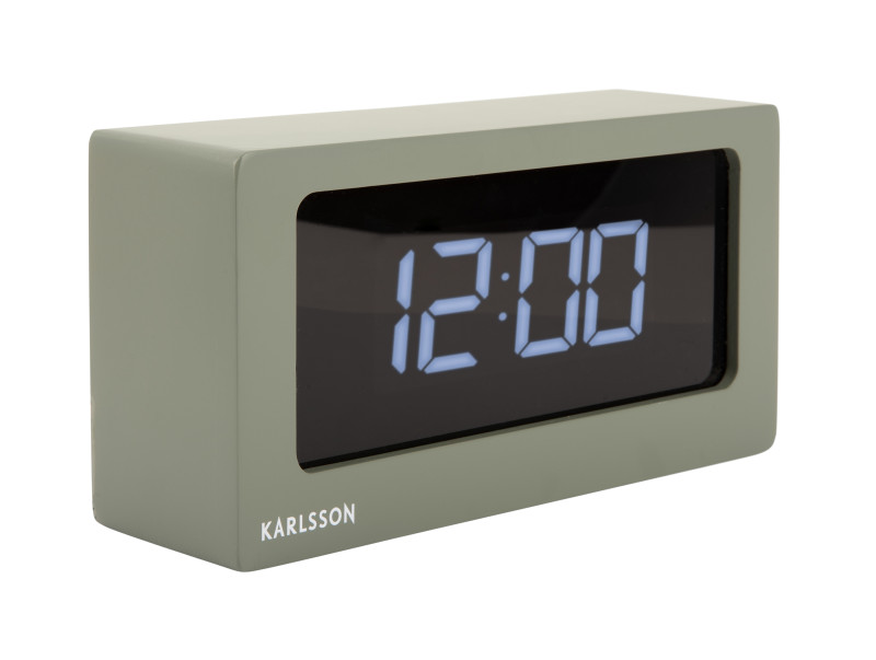 Present Time Alarm Clock Boxed LED - KA5868GR Jungle Green