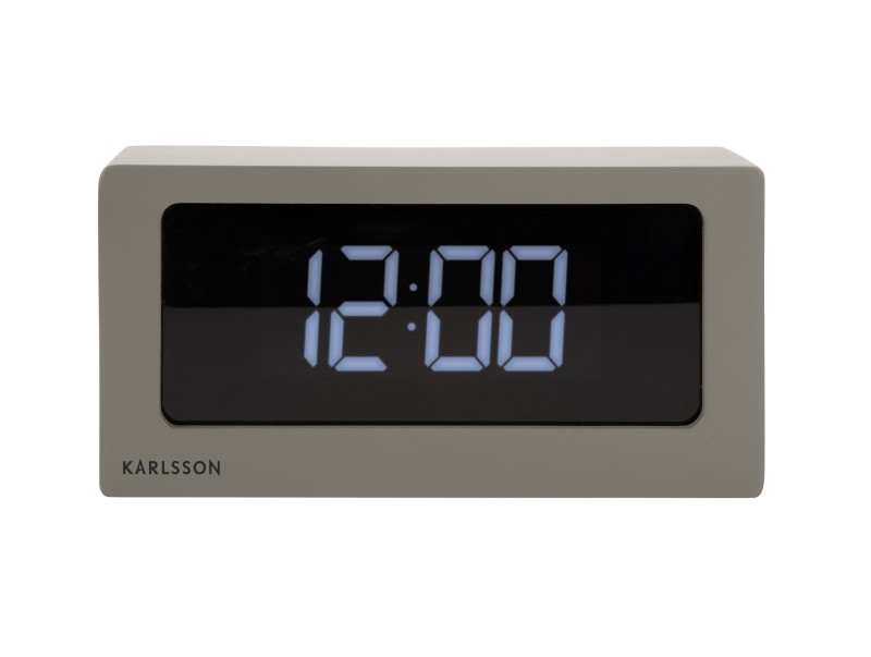present time Alarm Clock Boxed LED - KA5868WG Warm grey present time Alarm Clock Boxed LED - KA5868WG Warm grey