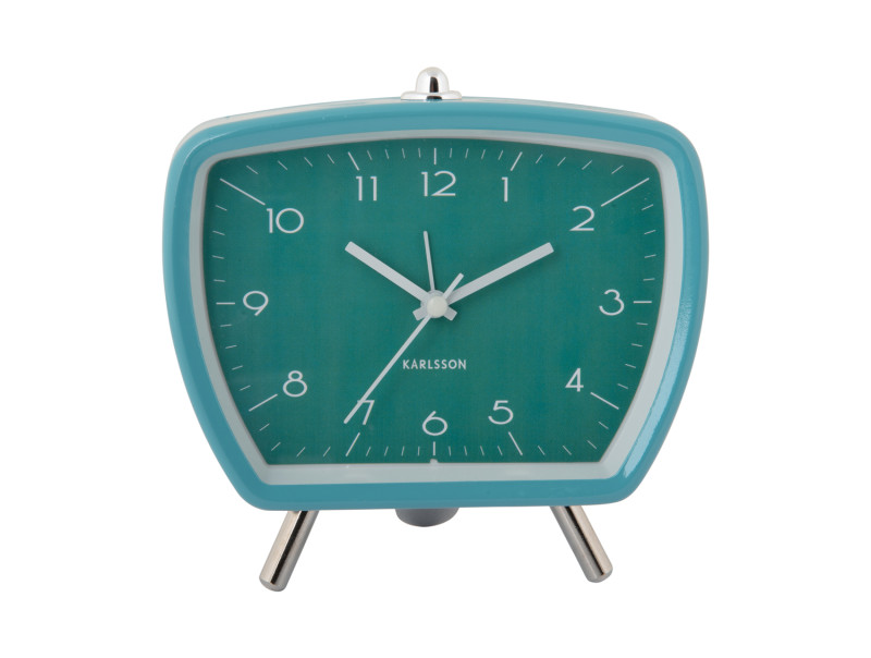 present time Alarm Clock Candy Circus Retro - KA5939BL Turquoise blue