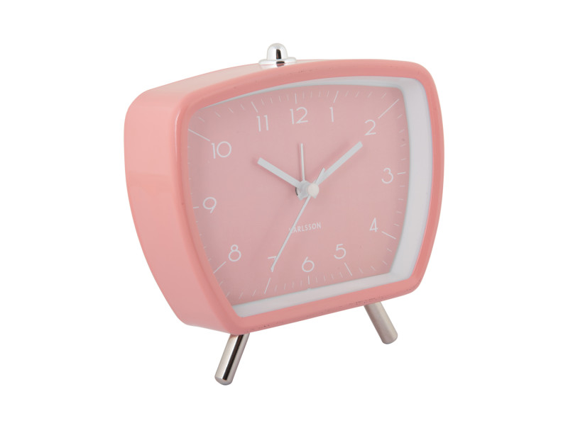 Present Time Alarm Clock Candy Circus Retro - KA5939PI Flamingo Pink