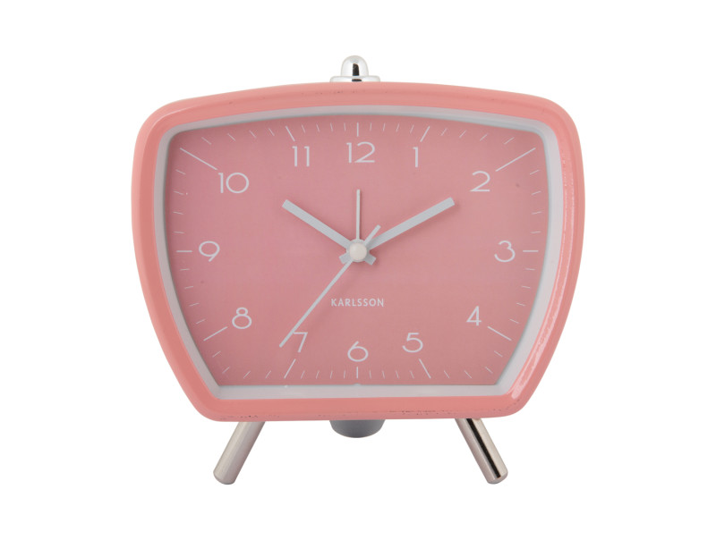 present time Alarm Clock Candy Circus Retro - KA5939PI Flamingo pink