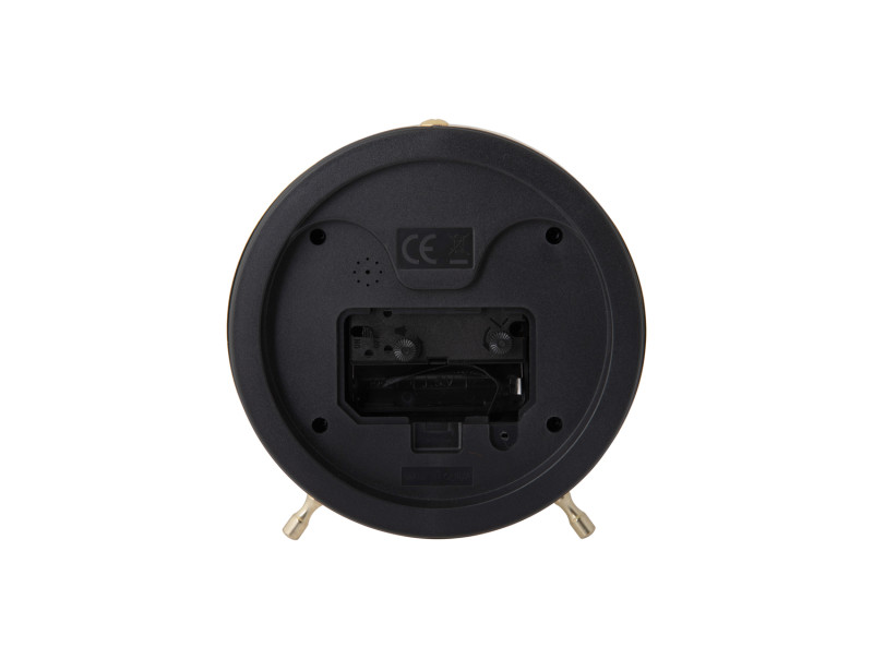 Present Time Alarm Clock Candy Swirl - KA6008BL Turquoise Blue & White