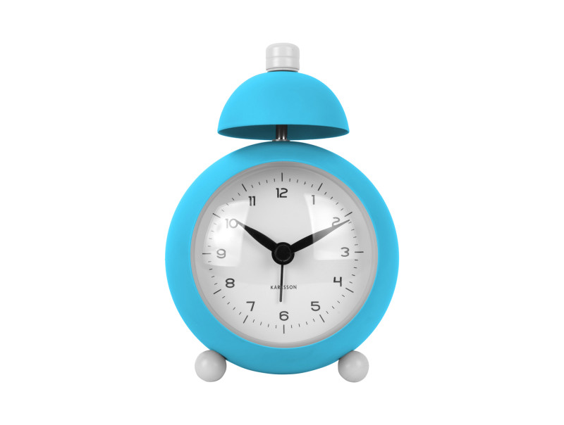 Present Time Alarm Clock Chaplin - KA5979BB Bright Blue