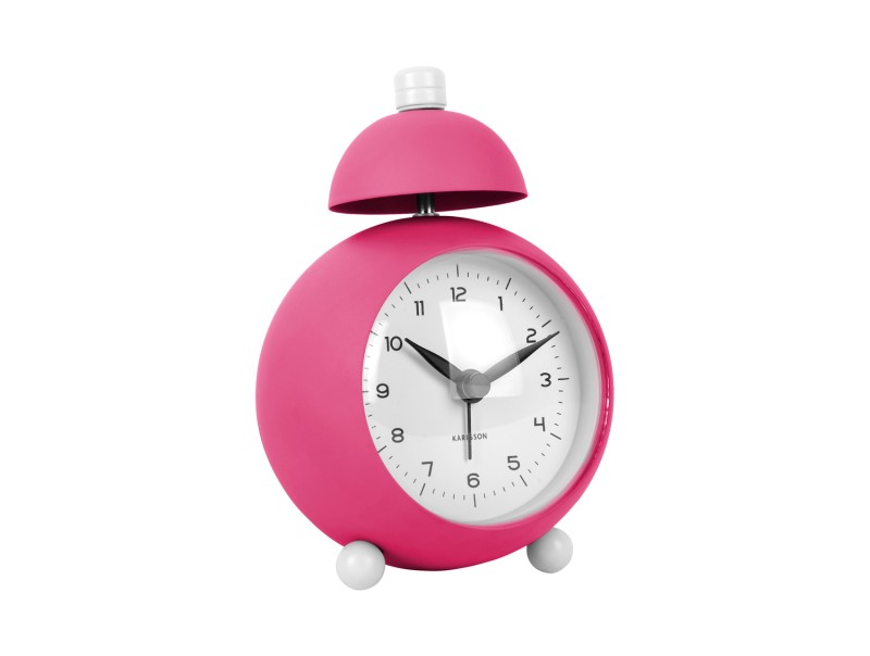 Present Time Alarm Clock Chaplin - KA5979BP Bright Pink