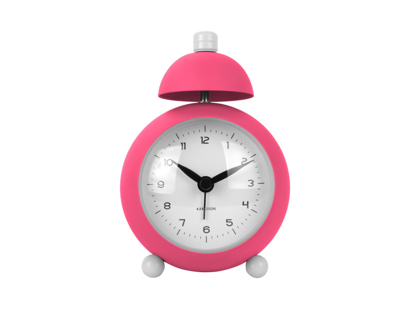 Present Time Alarm Clock Chaplin - KA5979BP Bright Pink