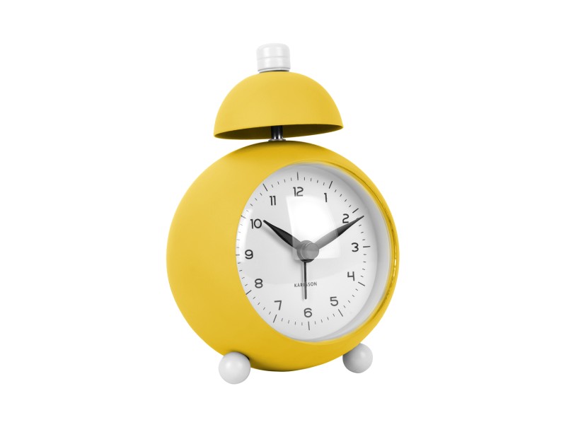 Present Time Alarm Clock Chaplin - KA5979BY Bright Yellow