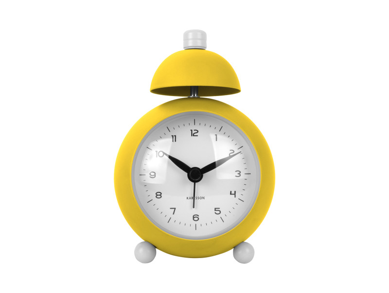 Present Time Alarm Clock Chaplin - KA5979BY Bright Yellow