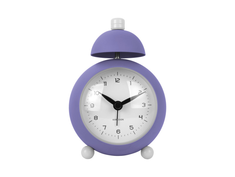 Present Time Alarm Clock Chaplin - KA5979PU Bright Purple