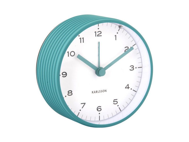 Present Time Alarm Clock Circus Rings - KA6010BL Turquoise Blue