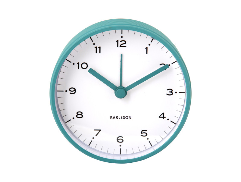 Present Time Alarm Clock Circus Rings - KA6010BL Turquoise Blue