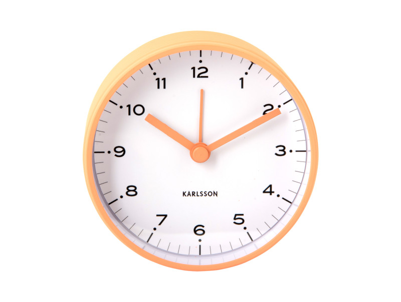 Present Time Alarm Clock Circus Rings - KA6010OR Peach Orange