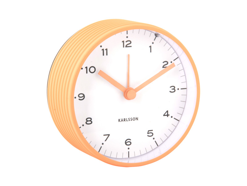 present time Alarm Clock Circus Rings - KA6010OR Peach orange