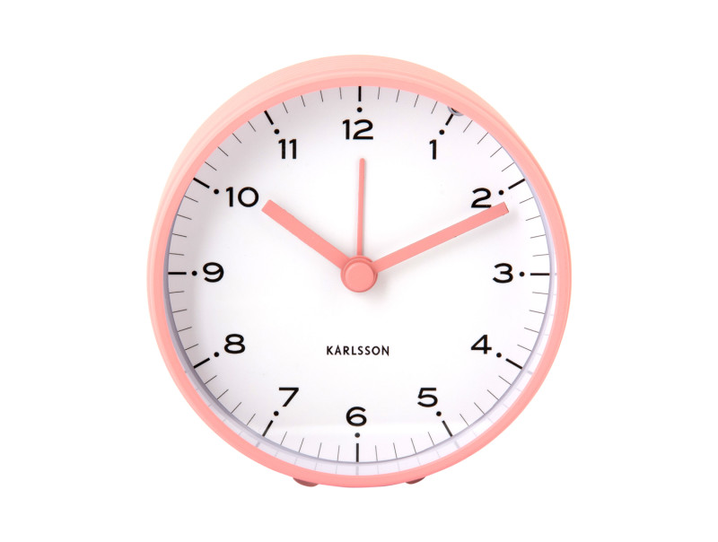 Present Time Alarm Clock Circus Rings - KA6010PI Flamingo Pink