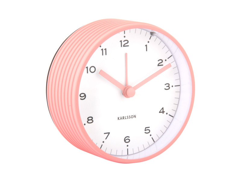 present time Alarm Clock Circus Rings - KA6010PI Flamingo pink