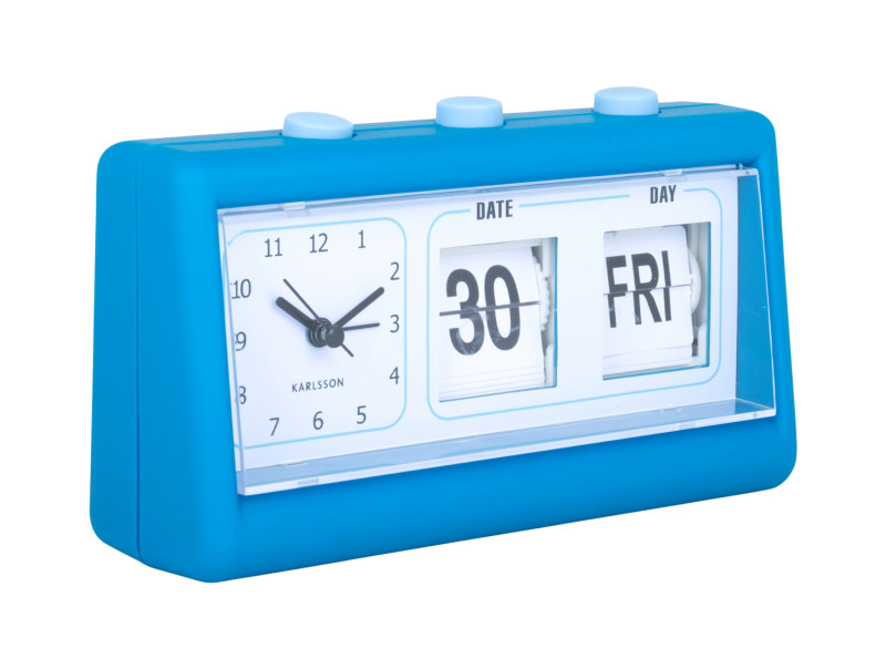 Present Time Alarm Clock Data Flip - KA5941BB Bright Blue