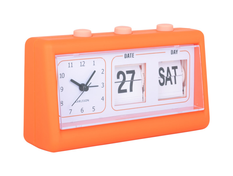 Present Time Alarm Clock Data Flip - KA5941OR Bright Orange