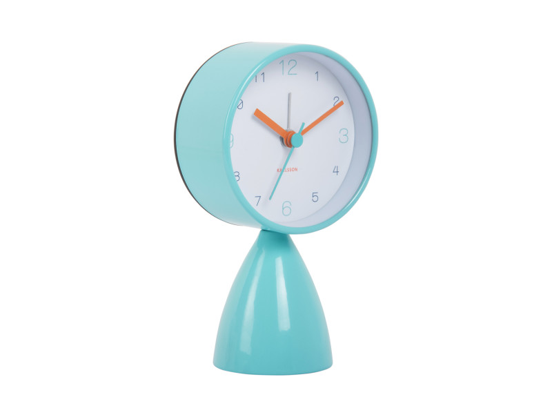 present time Alarm Clock Funky Vibes - KA6023BL Turquoise blue