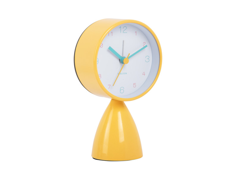 present time Alarm Clock Funky Vibes - KA6023BY Bright yellow