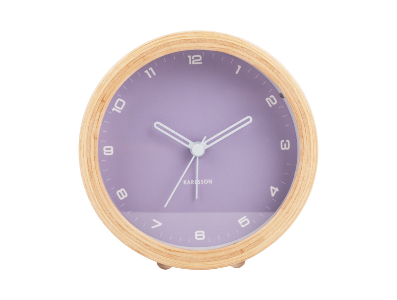 Present Time Alarm Clock Gentle - KA5987PU Soft Purple