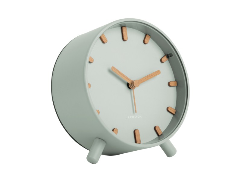 present time Alarm Clock Grace - KA5943GR Grayed jade
