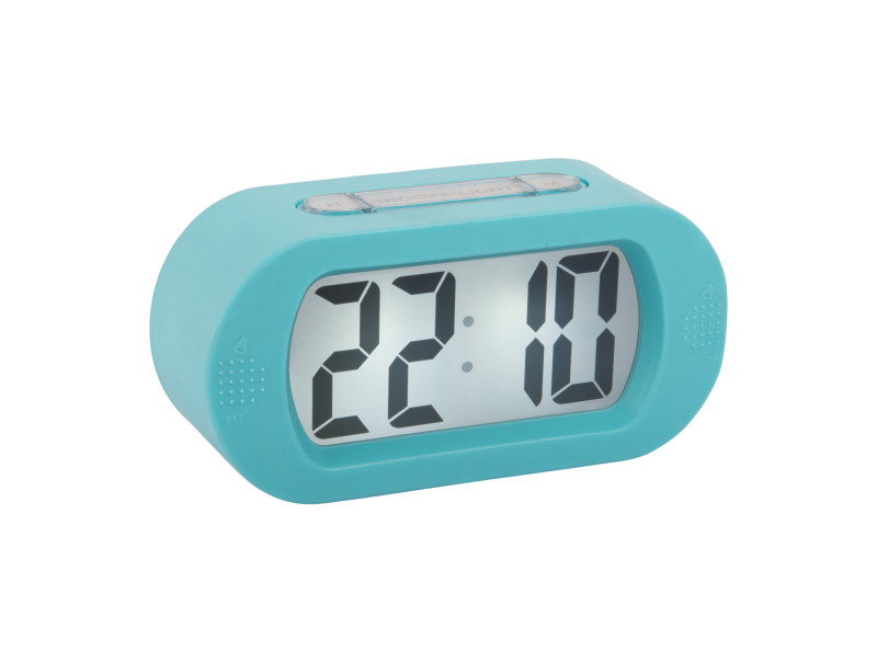 present time Alarm Clock Gummy - KA5753BB Turquoise blue