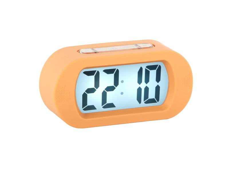 present time Alarm Clock Gummy - KA5753LO Soft orange