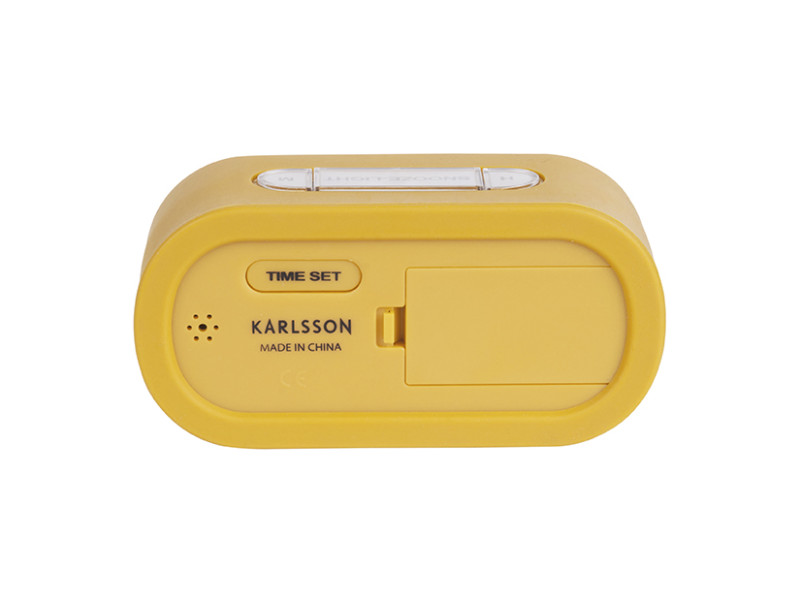 Present Time Alarm Clock Gummy - KA5753YE Ochre Yellow