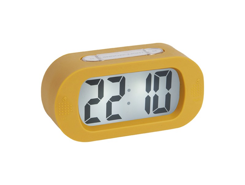 present time Alarm Clock Gummy - KA5753YE Ochre yellow