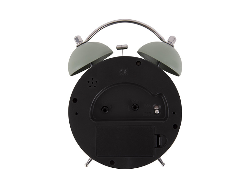 Present Time Alarm Clock Iconic - KA5784GR Grayed Jade