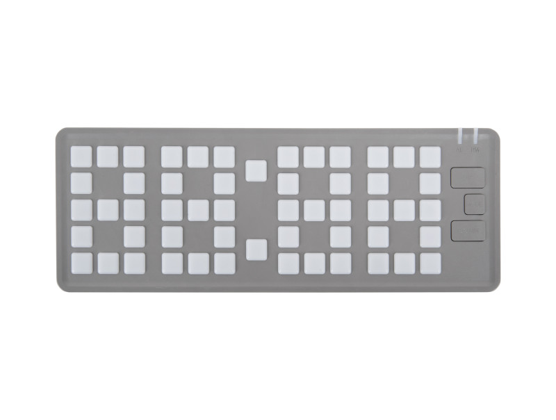 Present Time Alarm Clock Keyboard - KA5984GY Light Grey