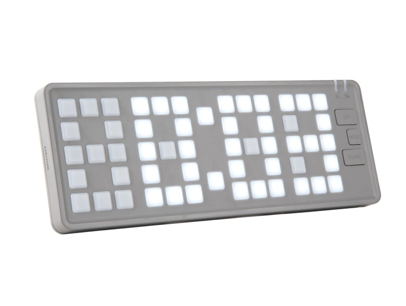present time Alarm Clock Keyboard - KA5984GY Light grey