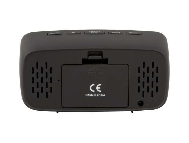 Present Time Alarm Clock Mirror LED Oval - KA5876BK Black