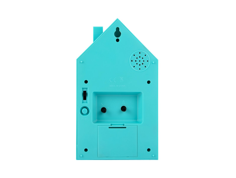 Present Time Alarm Clock Modern Cuckoo - KA6015BB Turquoise Blue
