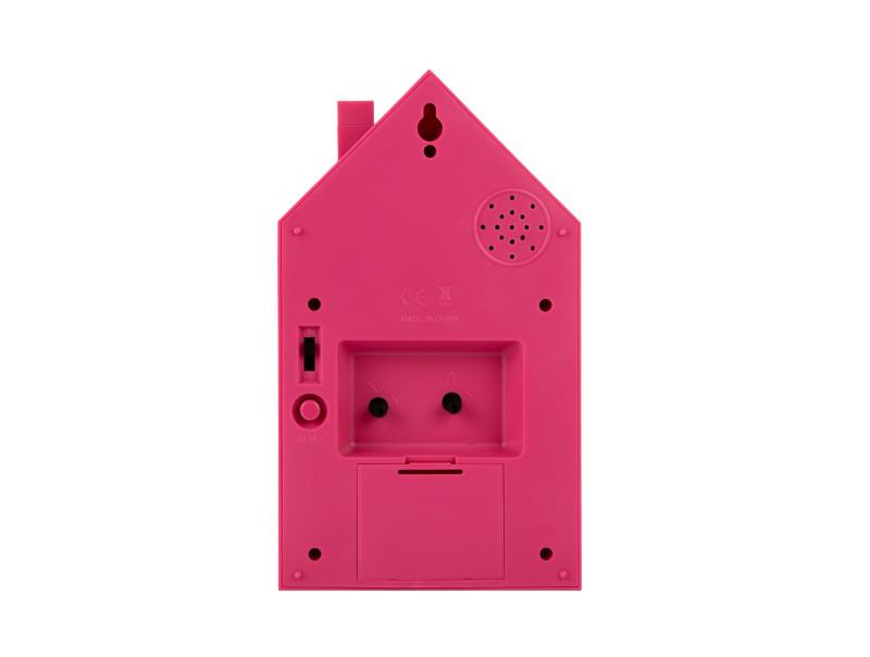 Present Time Alarm Clock Modern Cuckoo - KA6015BP Bright Pink