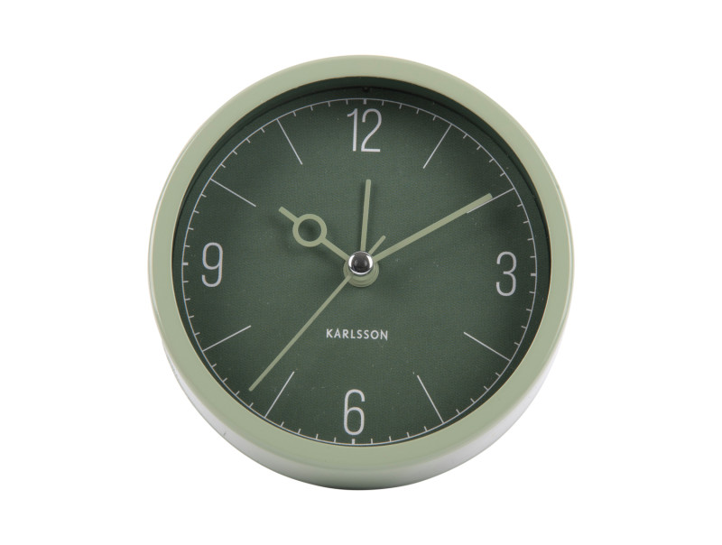 Present Time Alarm Clock Monocle - KA5986GR Jungle Green