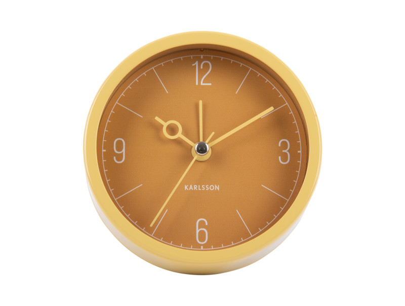 Present Time Alarm Clock Monocle - KA5986YE Ochre Yellow