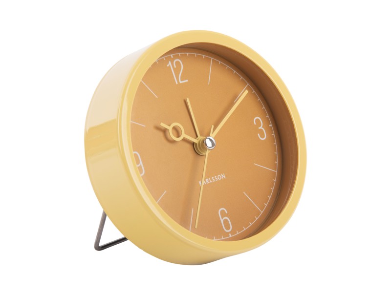 present time Alarm Clock Monocle - KA5986YE Ochre yellow