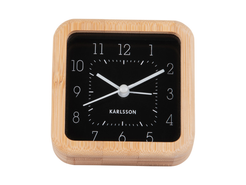 Present Time Alarm Clock Neat Square - KA5924BK Black