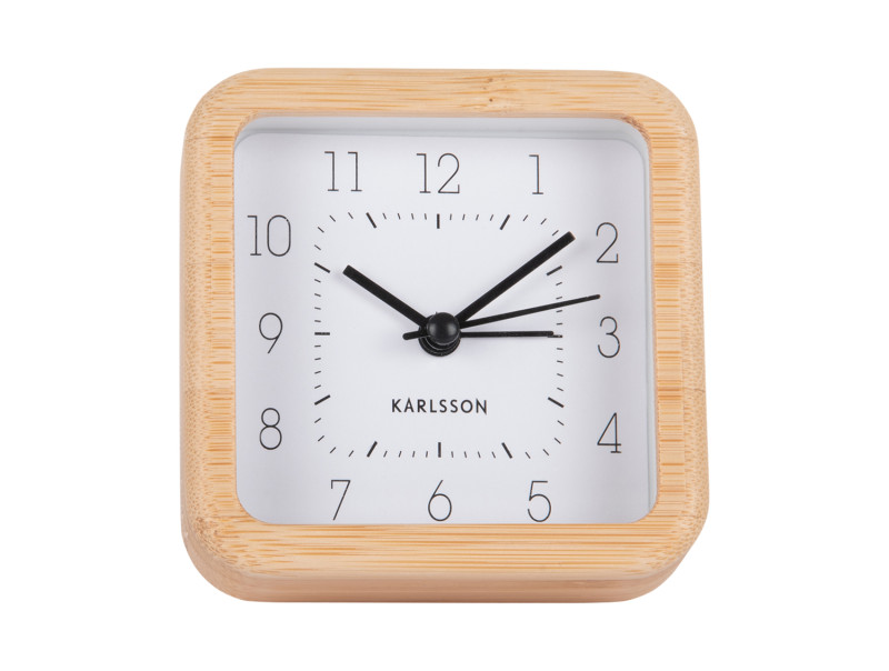 Present Time Alarm Clock Neat Square - KA5924WH White