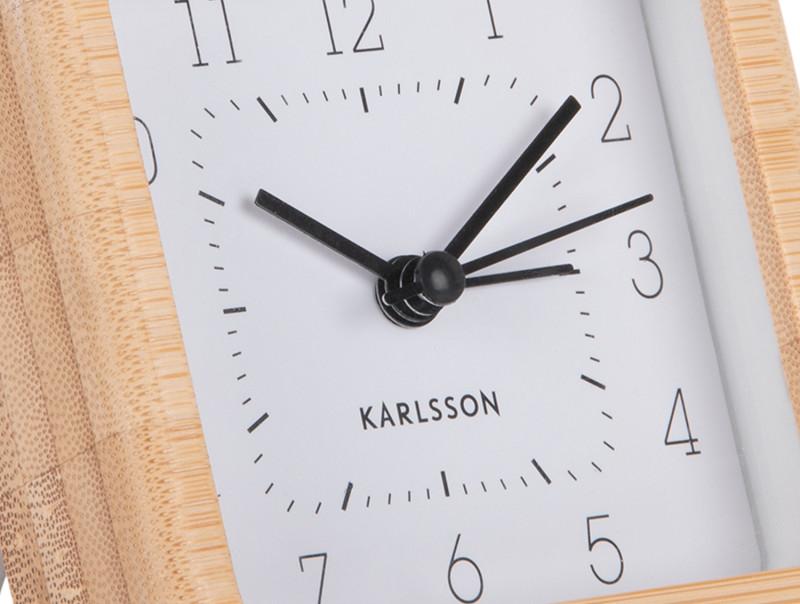 Present Time Alarm Clock Neat Square - KA5924WH White