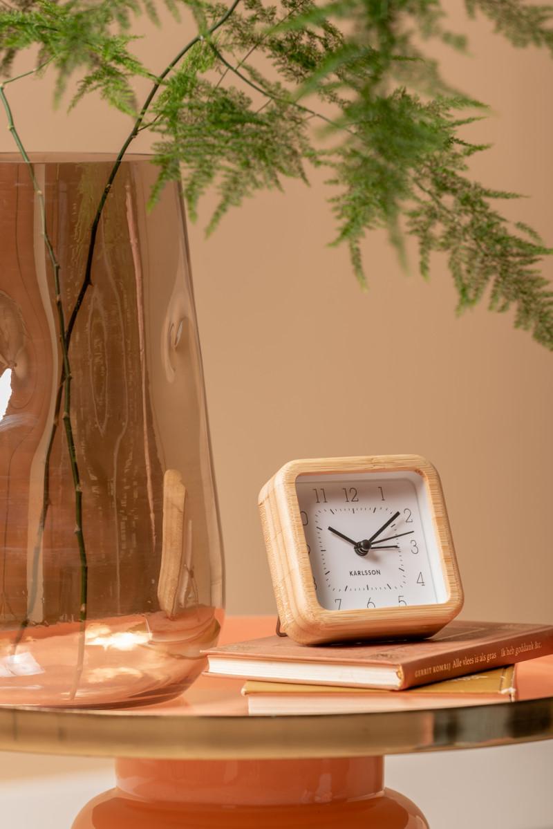 Present Time Alarm Clock Neat Square - KA5924WH White